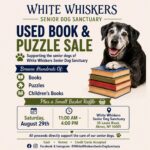 Used Book & Puzzle Sale event flyer